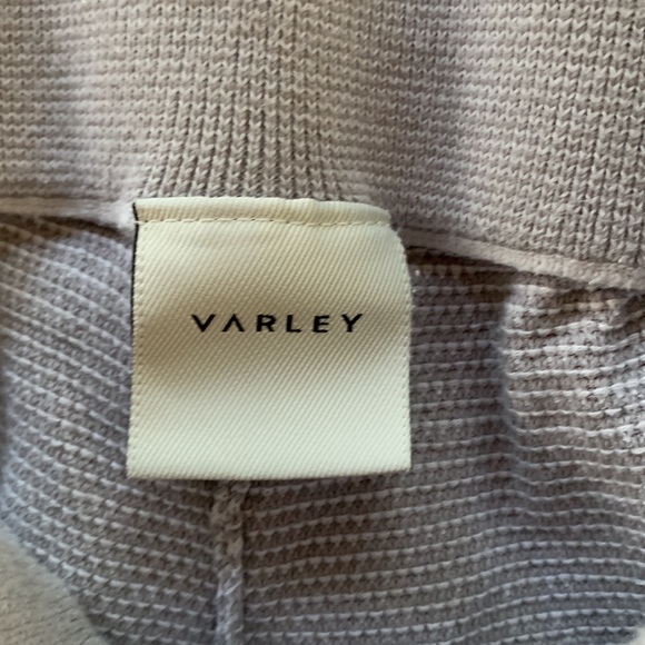 Holt Renfrew XS Varley Alice Pique Cotton Knit Sweat Jogging Lounge Pant - Picture 5 of 8